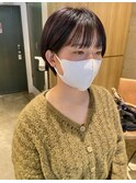 【マッシュショート×ラベンダーグレー】