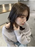 韓国ヘアレイヤーカット大人ガーリーワンホンヘアチョコレート