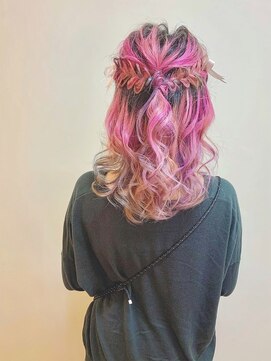 ディア(.eer) ライブ イベントに☆ // *＊ミディアム リボンハーフアップ＊*