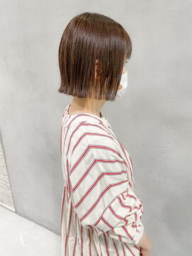 ハルキ ミナト ジャパン オオサカ(HARUKI MINATO japan OSAKA) 前下がりボブ　20代30代40代ヘア 小顔 大阪ボブ 梅田