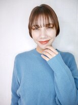 シュシュ(shushu)&nbsp;前髪ありショートボブ/アッシュベージュ【有海一生】/髪質改善