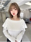 ブリーチ 学割 オリーブベージュ レイヤーカット リタッチ240
