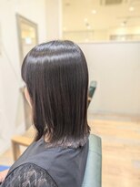 オシャマヘアー マチニワ店&nbsp;ミディアムのストレートパーマ