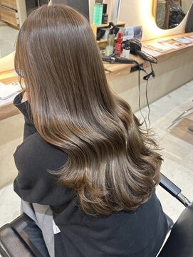 ヒビヲ(HIBIO) ブラウンカラーミルクティーベージュブリーチなしダブルカラー