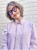Say.黒髪ボブルフネビージュ小顔ワンレンブリーチボブパーマ原宿