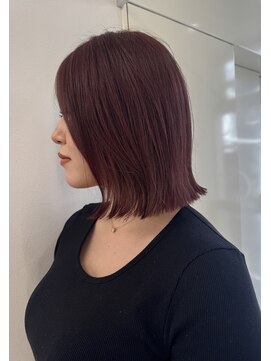 ウィークエンド(WeekenD) ピンクブラウン＋くびれボブ