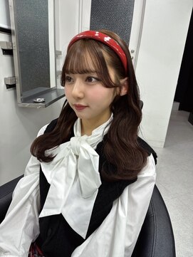 ベレーザシェルト(Beleza scelto) 12706黒髪グレーアッシュ韓国風巻き姫カットレイヤーワンカール