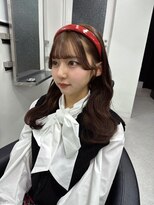 ベレーザシェルト(Beleza scelto) 12706黒髪グレーアッシュ韓国風巻き姫カットレイヤーワンカール