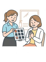 【カウンセリング】スタッフと相談して、ベストなカラーを♪