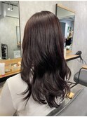 艶のある大人カラー　ラベンダーブラウン