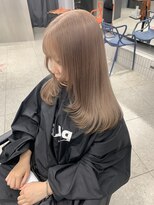 ペレ 梅田(PELE) ホワイトグレージュ/デジタルパーマ/チェリーブラウン/梅田