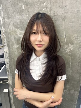 キング 枚方店(K!ng) ハイライトカラーミルクティーベージュレイヤーカット