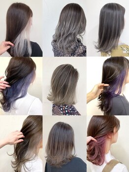 アップル(APPLE)の写真/インナーカラーやハイライトが得意☆豊富なカラーバリエーションからお選びいただけます♪