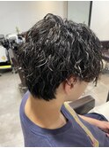 縦落ちスパイラルパーマ