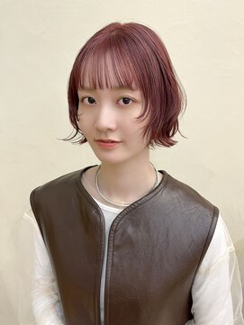 スニュウ(snuw) 【snuw_ayano】ブリーチ/ピンクアッシュ/ボブレイヤー