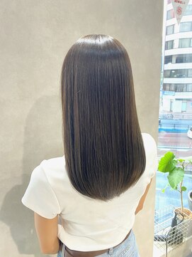 地毛風柔らかストレート×うる艶水素トリートメント