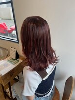 ヘアーデザインスリール(Hair Design THRIRE)&nbsp;チェリーピンク×ブリーチ無しWカラー