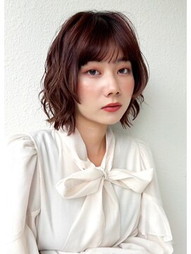 カバーヘア ブリス 戸田公園西口店(COVER HAIR bliss) ボブパーマ/ボルドー/チェリーレッド/似合わせカットp戸田公園