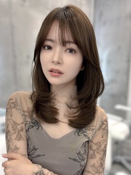 リアンバイアリュール(Lian by Allure) レイヤーカットハッシュカット髪質改善顔周り前髪ボブブリーチ