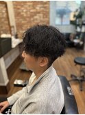 波巻きパーマ