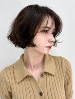 ピークアブー アヴェダ ギンザシックス(PEEK-A-BOO AVEDA GINZASIX) 黒髪ボブ×パーマ