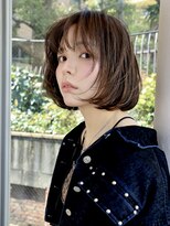 エムスラッシュ 本牧(M.SLASH)&nbsp;丸みボブ/切りっぱなしボブ/シースルーバング/小顔/本牧