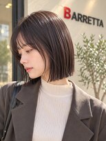 ルシードスタイル バレッタ(LUCIDO STYLE BARRETTA)&nbsp;切りっぱなしボブ×ぱっつん前髪×暗髪