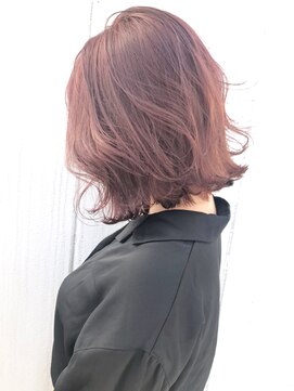 アルバム 渋谷パルコ(ALBUM) ピンクアッシュボブ_スリークボブ厚めバングローライト_ba279231