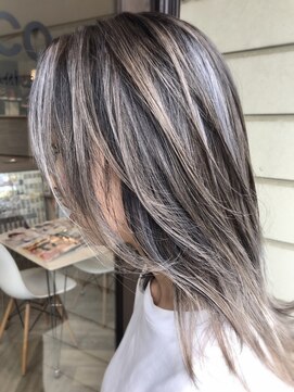 ヘア メイク ココ(hair make coco) ハイライト★ホワイトラベンダー