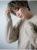 外国人風透け感ハイライト束感ショートウルフw川口20代30代40代