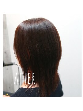 エクラートエール 大宮東口店(ECLART aile) ウルフカットベース+弱酸性GMT縮毛矯正+TOKIOトリートメント