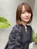 ブロウ ネックス ザ サロン 表参道(VLOW nex the salon)&nbsp;vlow表参道  タンバルモリ　上品ボブ 髪質改善　韓国　長屋