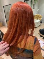 ビアンコ カーロ 二子新地店(Bianco caro)&nbsp;ハイトーンオレンジ×タイトストレート