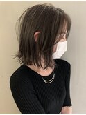 20代30代☆大人外ハネボブワンカール×ダークアッシュグレージュ
