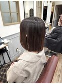 ストレート×切りっぱなしミニボブ☆