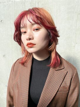 ノラジャーニー(NORA Journey) 【佐藤諒】顔周りレイヤーカットウルフカットデザインカラー