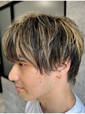 極美メンズグランジハイライト♪マッシュウルフ!