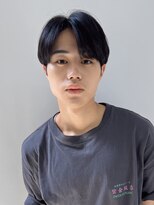 ベリーショート/ダークアッシュ/ニュアンスパーマ/韓国マッシュ