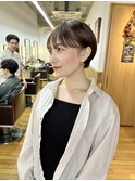 前髪ありマッシュショートコンパクトショート