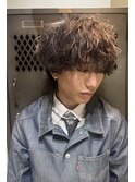 メンズパーマ　ツイスパ　波巻き　フェード