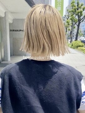 パークレーン アイス イヴェン(park lane ICI yeven) 20代30代40代ボブ大人可愛い小顔カットレイヤーカットベージュ