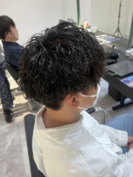 ジェントル(GENTLE) 校則対応シャドウパーマ シークレットパーマ