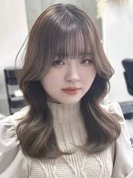 ジィルム(XELM) ハイライトカラーミルクティーベージュレイヤーカット