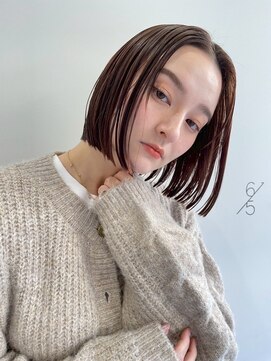 ゴブンノロク(GOBUN NO ROKU) 20代30代大人かわいいショートボブｘ小顔ひし形パーマ