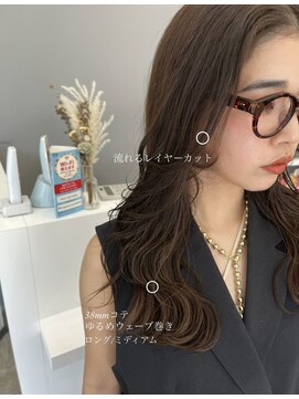 アヴァンス 広島本通店(AVANCE.) ブラウンベージュ×レイヤーカット