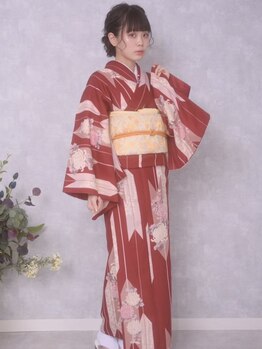 ヘアセット アリエス 新宿駅前店(aries)の写真/着付け【袴￥7,200/訪問着,留袖￥7,700/振袖￥8,700】お荷物郵送可能