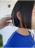 切りっぱなしボブ