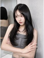ルームバイシー 新宿(Loom. by Sea) レイヤー×髪質改善/ミルクブラウン/ヘアセット/縮毛矯正