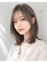 セノン トウキョウ 新宿店(CENON TOKYO)&nbsp;似合わせ韓国くびれ小顔魅せミディアムレイヤーハッシュカット