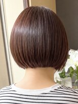 トップヘアー アヴェニュー 刈谷(TOPHAIR Avenue)&nbsp;刈谷丸みショートボブ前下がりピンクブラウン白髪ぼかし40代50代
